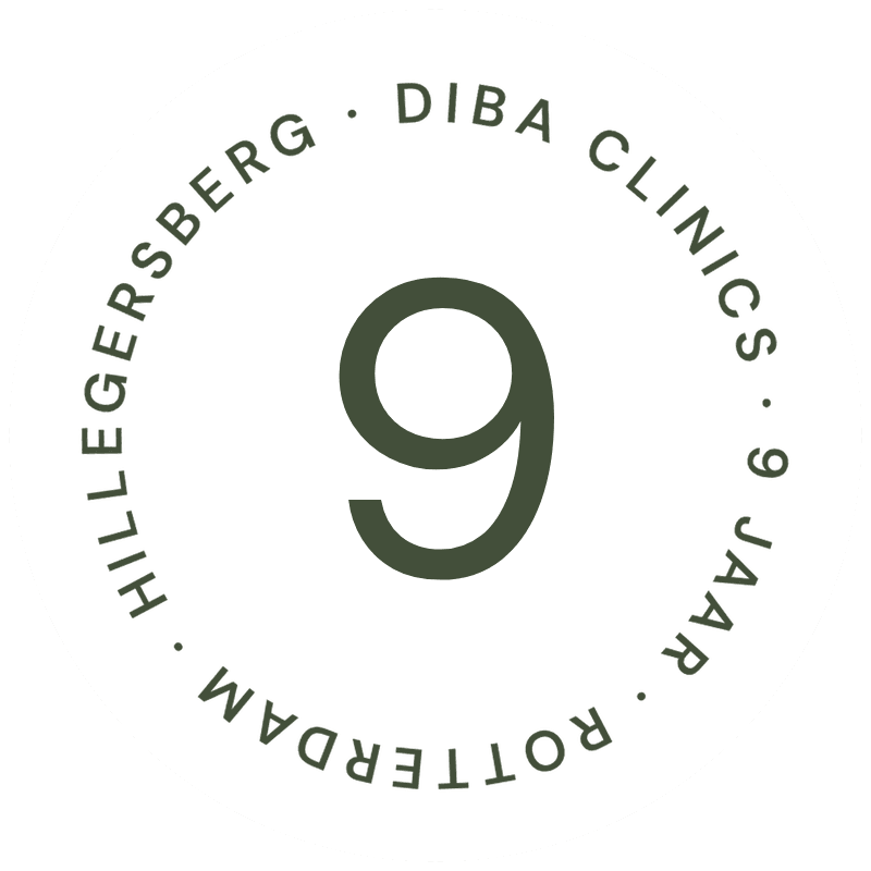 De stempel van 9 jaar Diba Clinics, Rotterdam Hillegersberg