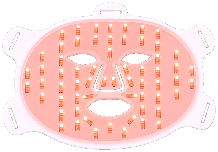 Het Skin Complete LED-masker, met de lampjes aan